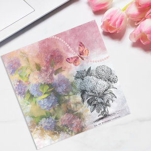 Vintage Hydrangea Luxury Elegance Card