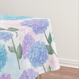 Vintage hydrangea pattern tablecloth