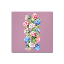 Vintage Hydrangea Stretched Canvas