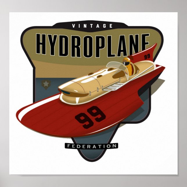 Vintage Hydroplane federation Poster (Front)
