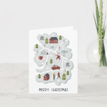 Vintage Hygge Christmas Card