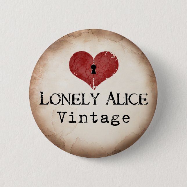 "Vintage" I 6 Cm Round Badge (Front)