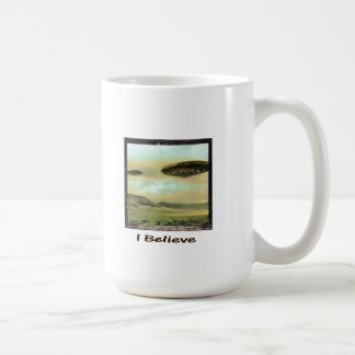 Vintage "I Believe" UFO Mug