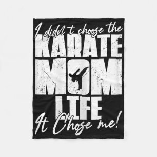 Vintage I Didn't Choose The Karate Mum Life It Cho Fleece Blanket