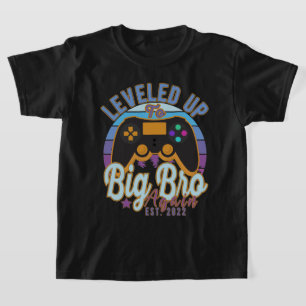 Vintage I Levelled Up To Big Brother Again Est.202 T-Shirt