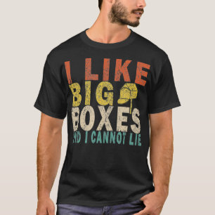 Vintage I Like Big Boes And I Cannot Lie Funny Ret T-Shirt