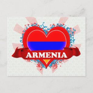 Vintage I Love Armenia Postcard