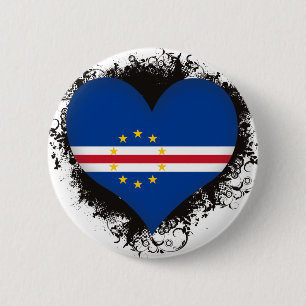 Vintage I Love Cape Verde 6 Cm Round Badge