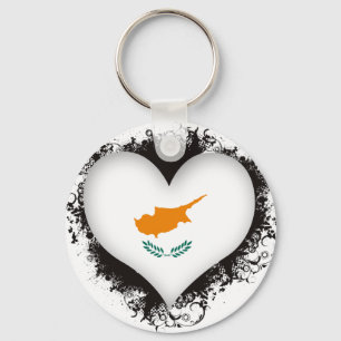 Vintage I Love Cyprus Key Ring