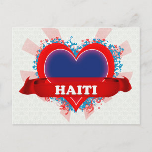 Vintage I Love Haiti Postcard