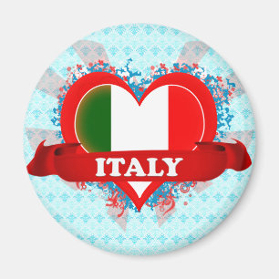 Vintage I Love Italy Magnet