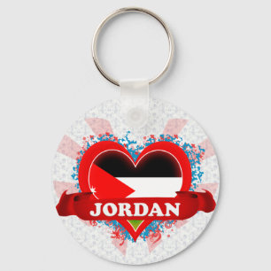 Vintage I Love Jordan Key Ring