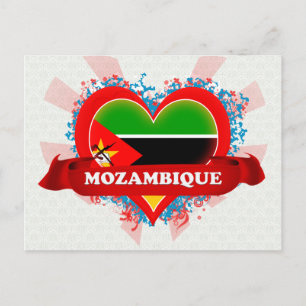 Vintage I Love Mozambique Postcard