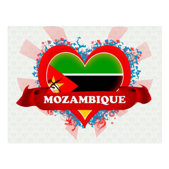 Vintage I Love Mozambique Postcard