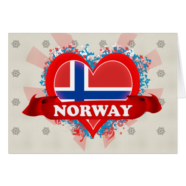 Vintage I Love Norway (Front Horizontal)
