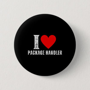 Vintage I Love Package Handler Crew Matching Group 6 Cm Round Badge