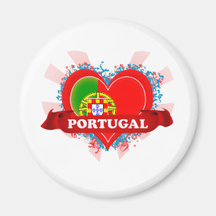 Vintage I Love Portugal Magnet