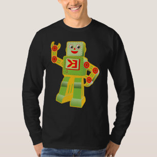 Vintage I Love Robots Robotics Engineer Technician T-Shirt