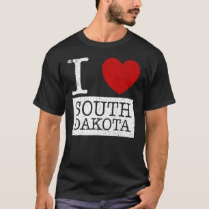 Vintage I Love South Dakota T-Shirt