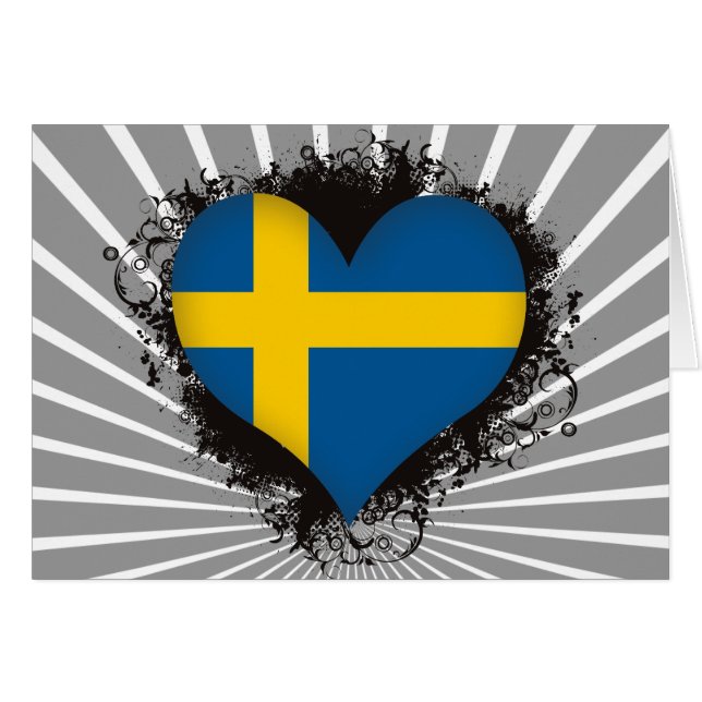 Vintage I Love Sweden (Front Horizontal)