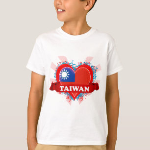 Vintage I Love Taiwan T-Shirt
