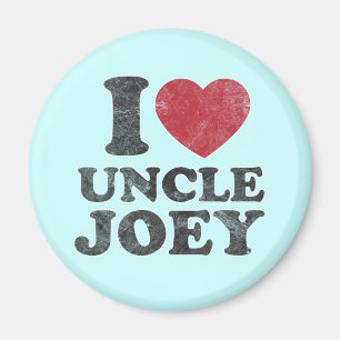 Vintage I Love Uncle Joey Magnet