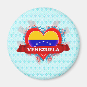 Vintage I Love Venezuela Magnet