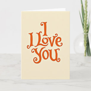 Vintage I Love You Card