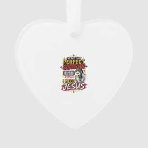 Vintage I Need Jesus Christian T-Shirt Design_1 Ornament