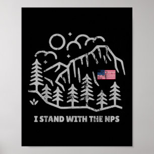Vintage I Stand With The Nps Women’s Men Poster
