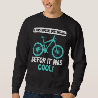 Vintage I Was Social Distancing Bicycle Shirt Funn