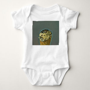 Vintage ice cream art baby bodysuit