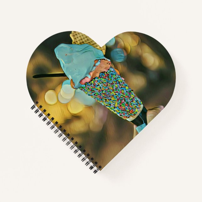 Vintage ice cream artwork notebook (Front)