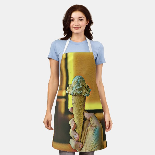 Vintage ice cream cone apron (Worn)