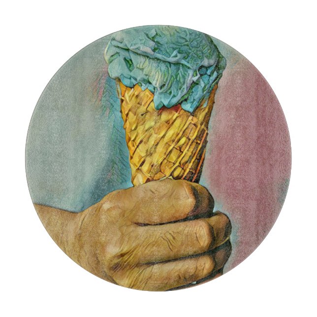 Vintage ice cream cone cutting board (Front)