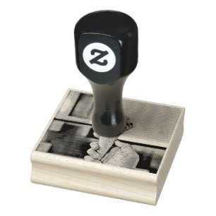 Vintage ice cream cone rubber stamp