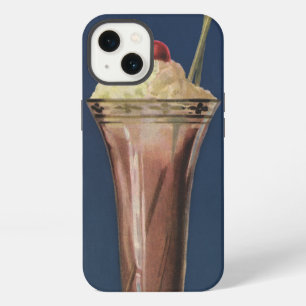 Vintage Ice Cream Shake, Whipped Cream & Cherry iPhone 13 Case