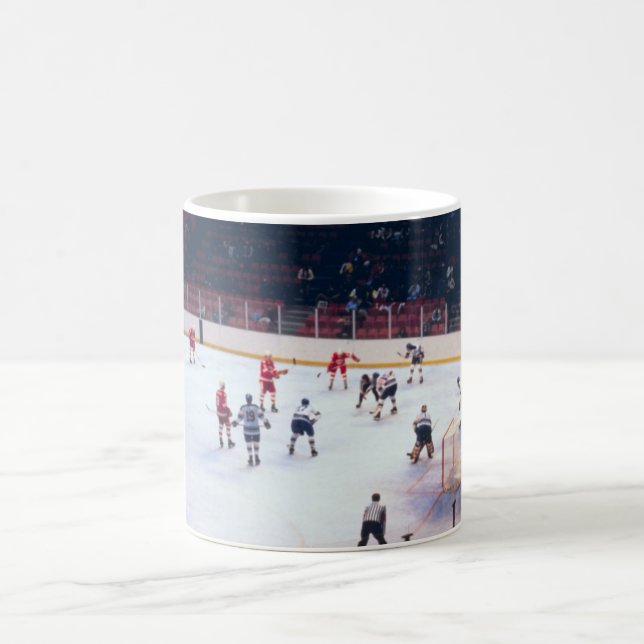 Vintage Ice Hockey Match Coffee Mug (Center)