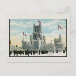 Vintage ice palace Montreal Canada Postcard
