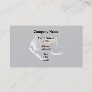 Vintage Ice Skates Business Card