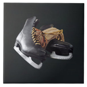 Vintage Ice Skates Ceramic Tile