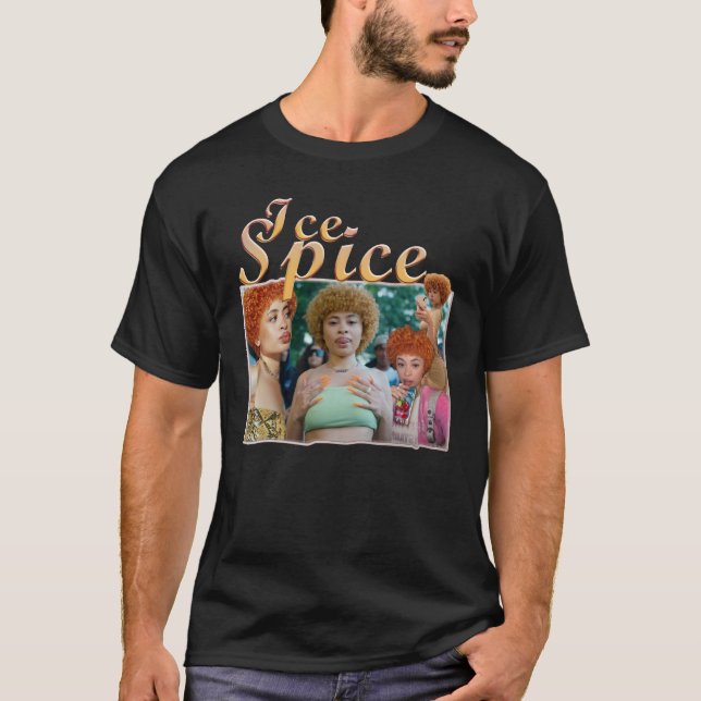 Vintage Ice Spice Munch Female Rapper T-Shirt (Front)
