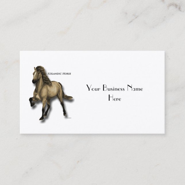 Vintage Icelandic Business Card (Front)