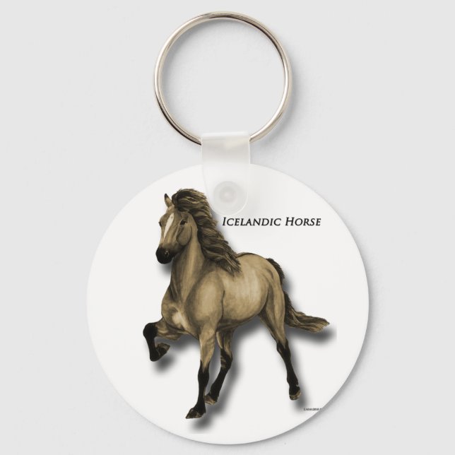 Vintage Icelandic Key Ring (Front)