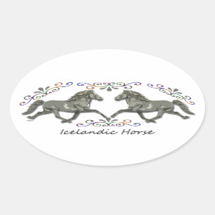 Vintage  Icelandic Oval Sticker