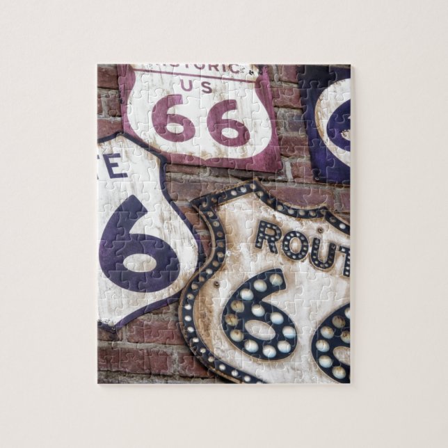 Vintage Iconic Route 66 Jigsaw Puzzle (Vertical)