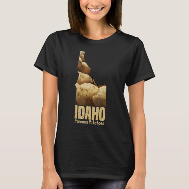 Vintage Idaho Famous Potatoes T-Shirt (Front)