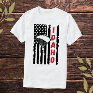 Vintage Idaho Paragliding Skydiving T-Shirt
