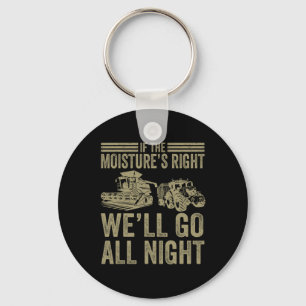 Vintage If The Moisture's Right We'll Go All Night Key Ring