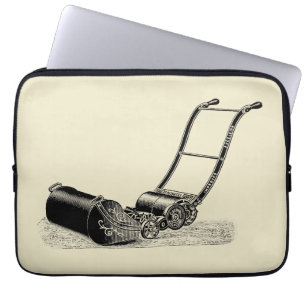 VINTAGE ILLUSTRATION British Lawn Mower Sleeve
